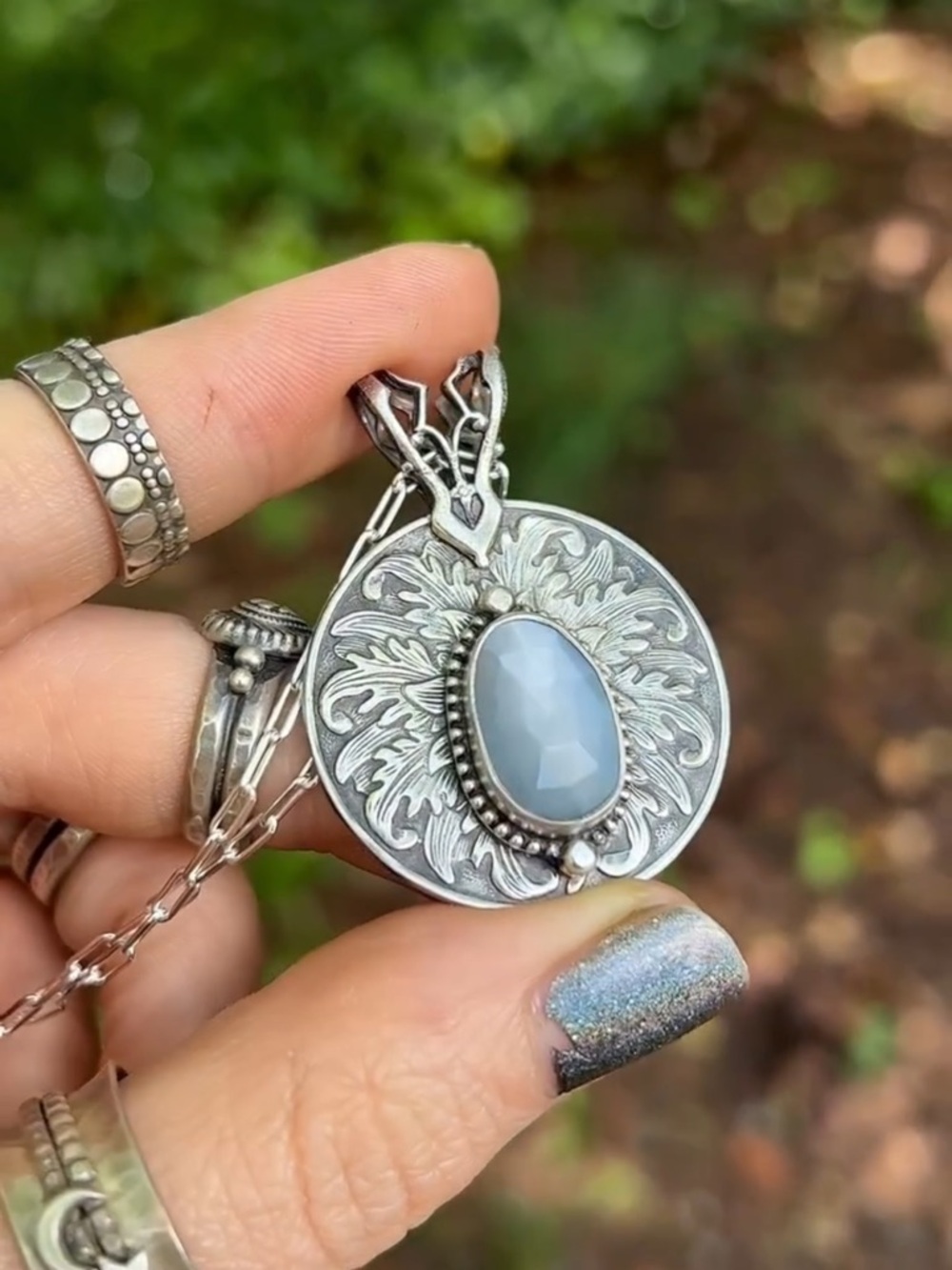 🌟 Trade w/D Artisan Faceted Moonstone Necklace 🌟 - Picture 2 of 7
